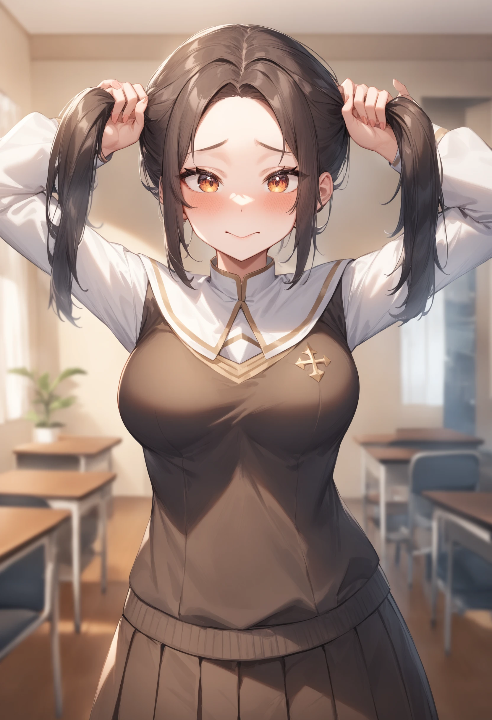 1girl, <lora:sdxl2-flat2-512b:-1>,medium breasts,school uniform,
bunching hair,<lora:bunchinghair_XL_v1:0.8>
from behind, fisheye lens, looking ahead, confused, novitiate, closed mouth,
masterpiece, best quality, very aesthetic, absurdres