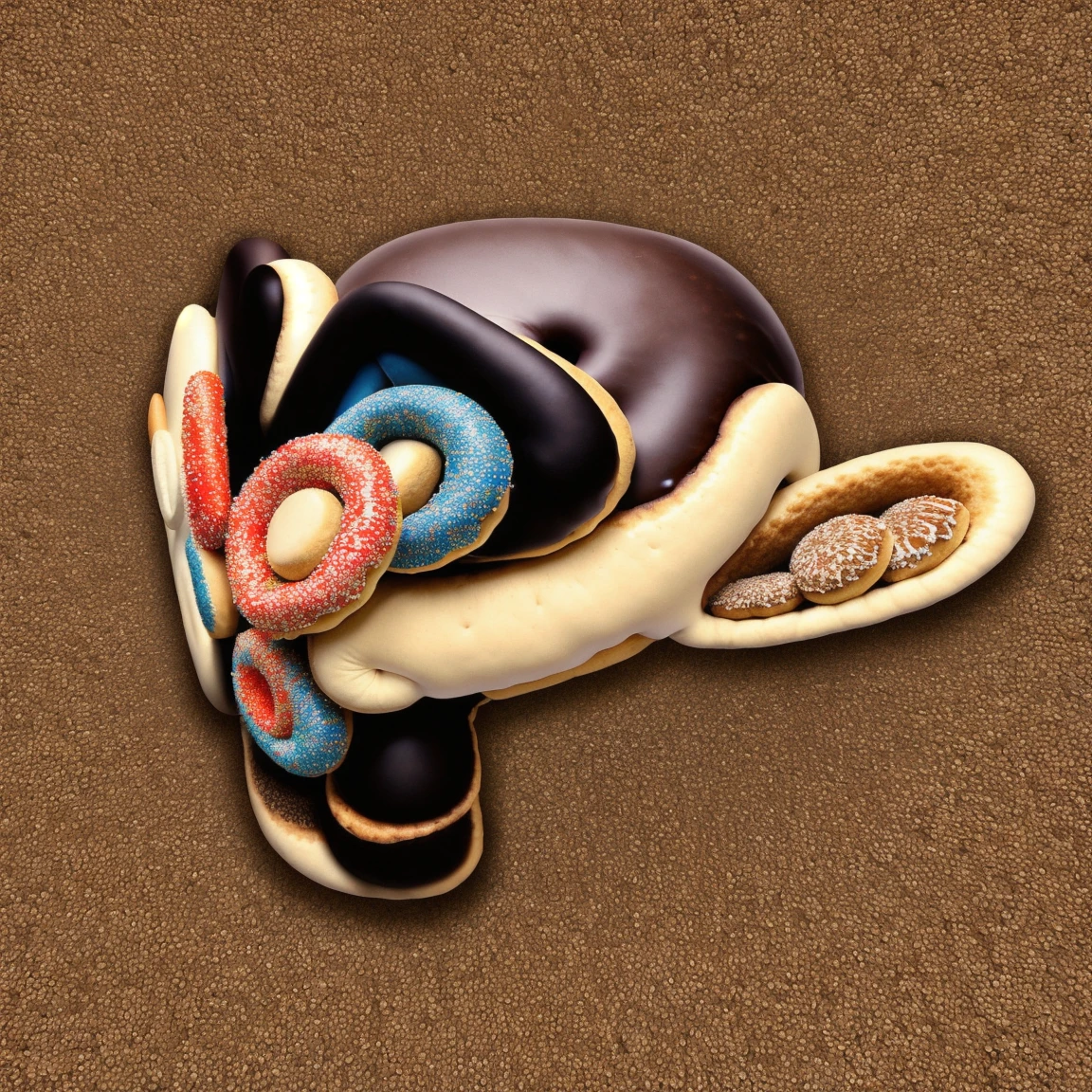 (s8z4n style), made of donuts