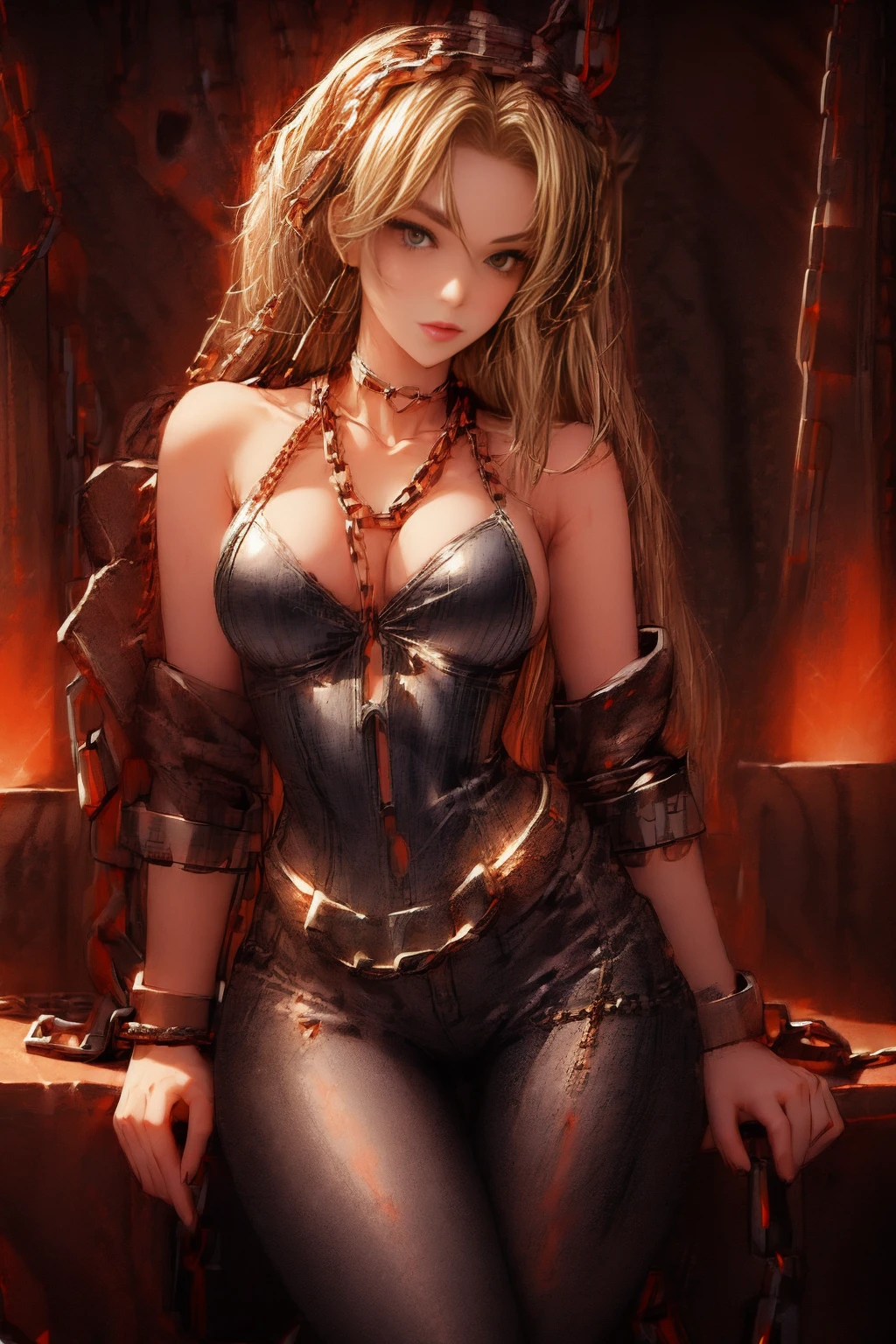 <lora:ChainWorld:1> (ChainWorld:1.2) 1girl in london bar (skinny, sexy, blonde:1.3) (tight sexy clothes:1.2) <lora:more_details:1.3>