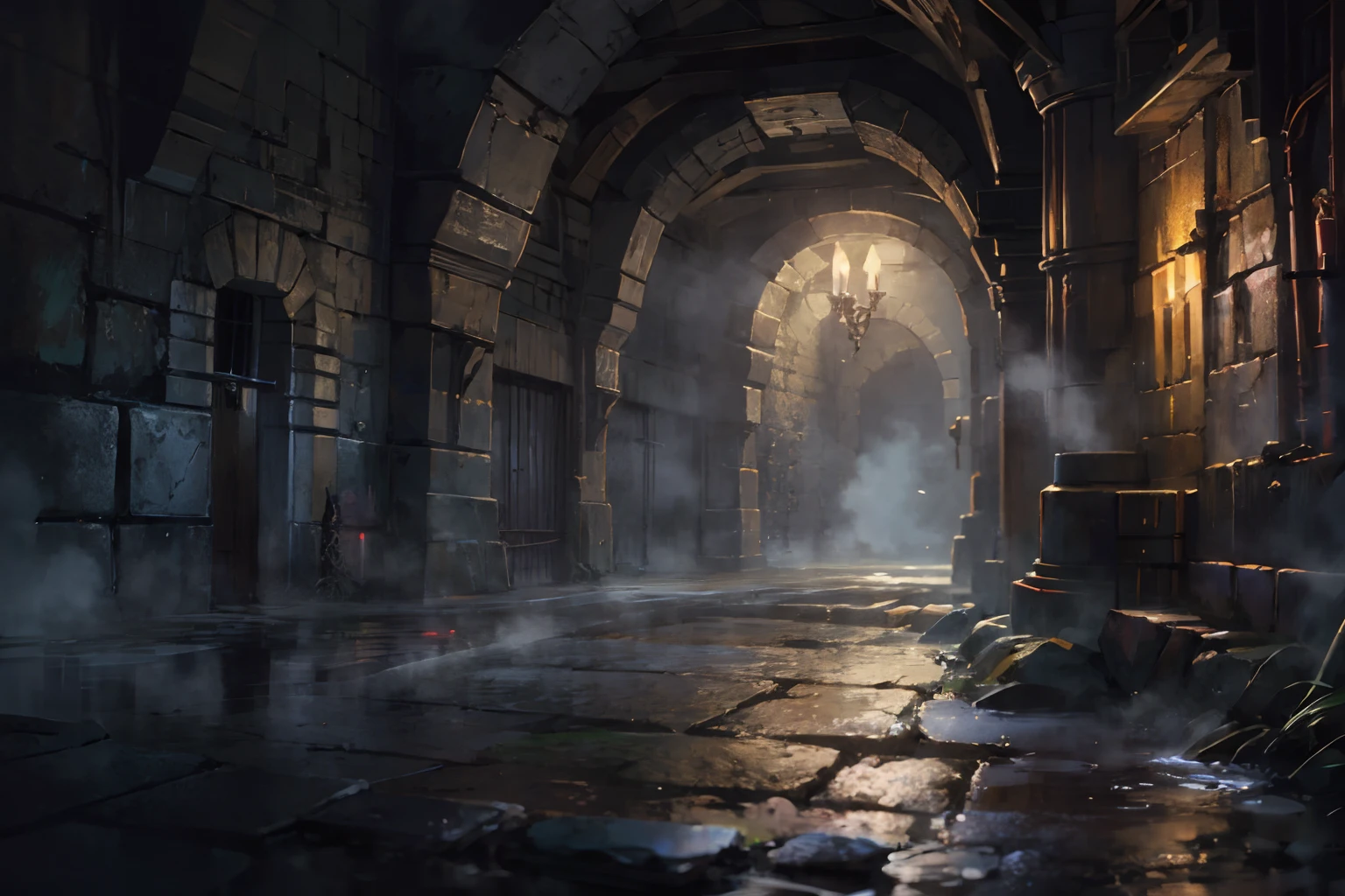 hires,high quality,best quality, environment,underground,dungeon-background, dungeon, river, stone walls, ruins, hallway
<lora:dungeon v1:0.8>