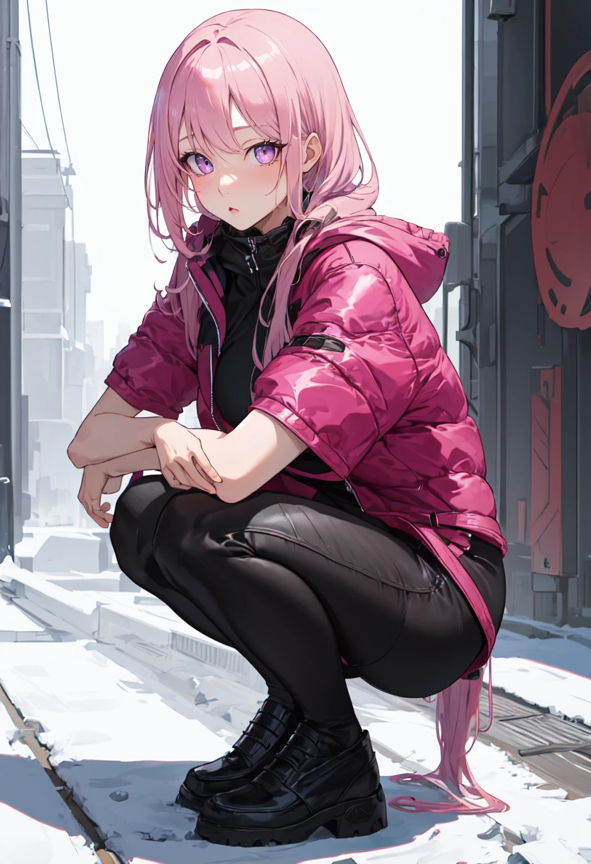 (safe:1.10), best quality, masterpiece, highres, solo, (eimi_bluearchive:1.10), squatting, cowboy shot, looking at viewer, 28 <lora:eimi_bluearchive:0.80>