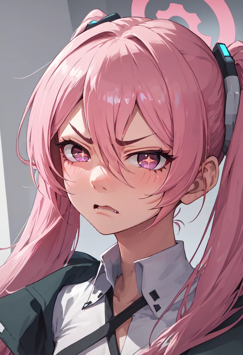best quality, masterpiece, highres, solo, (koyuki_bluearchive:1.10), angry, annoyed, portrait, looking at viewer, 31 <lora:koyuki_bluearchive:0.80>