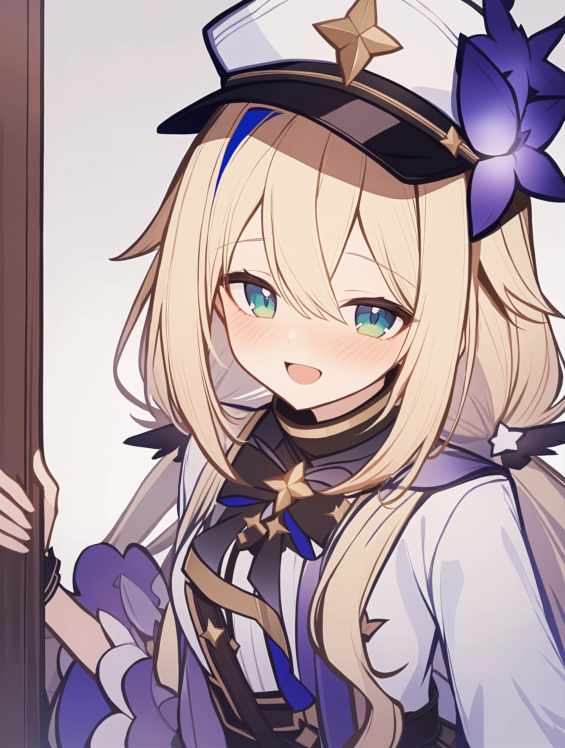 1girl,
1girl, amane kanata \(another world\), hololive, solo, blonde hair, hat, low twintails, :d, twintails, upper body, looking at viewer, long hair, blush, green eyes, open mouth, military, smile, peaked cap, military uniform, long sleeves, uniform,
masterpiece, best quality, safe
<lora:mki-genshinpv-xl-v1-000012:1>