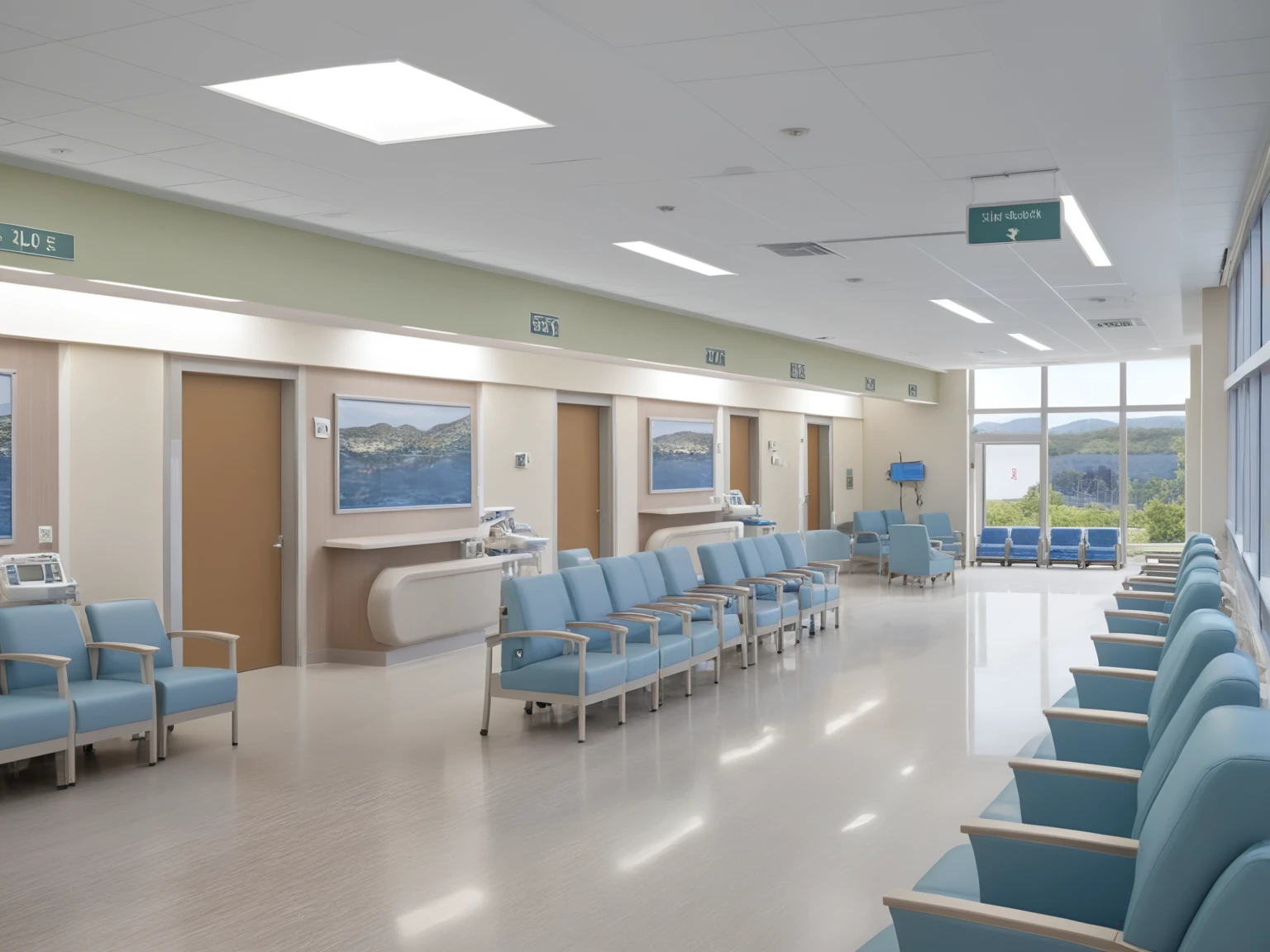 <lora:JJsHospitalInterior_XL:1>, ((Hospital Interior)) , ((best quality)),((masterpiece)),((realistic)), indoors,, chair, table, photorealistic, authentic, indoor scenery, highly detailed, ceiling light, window, glass, reflection, door, counter, corridor, sign, sofa,