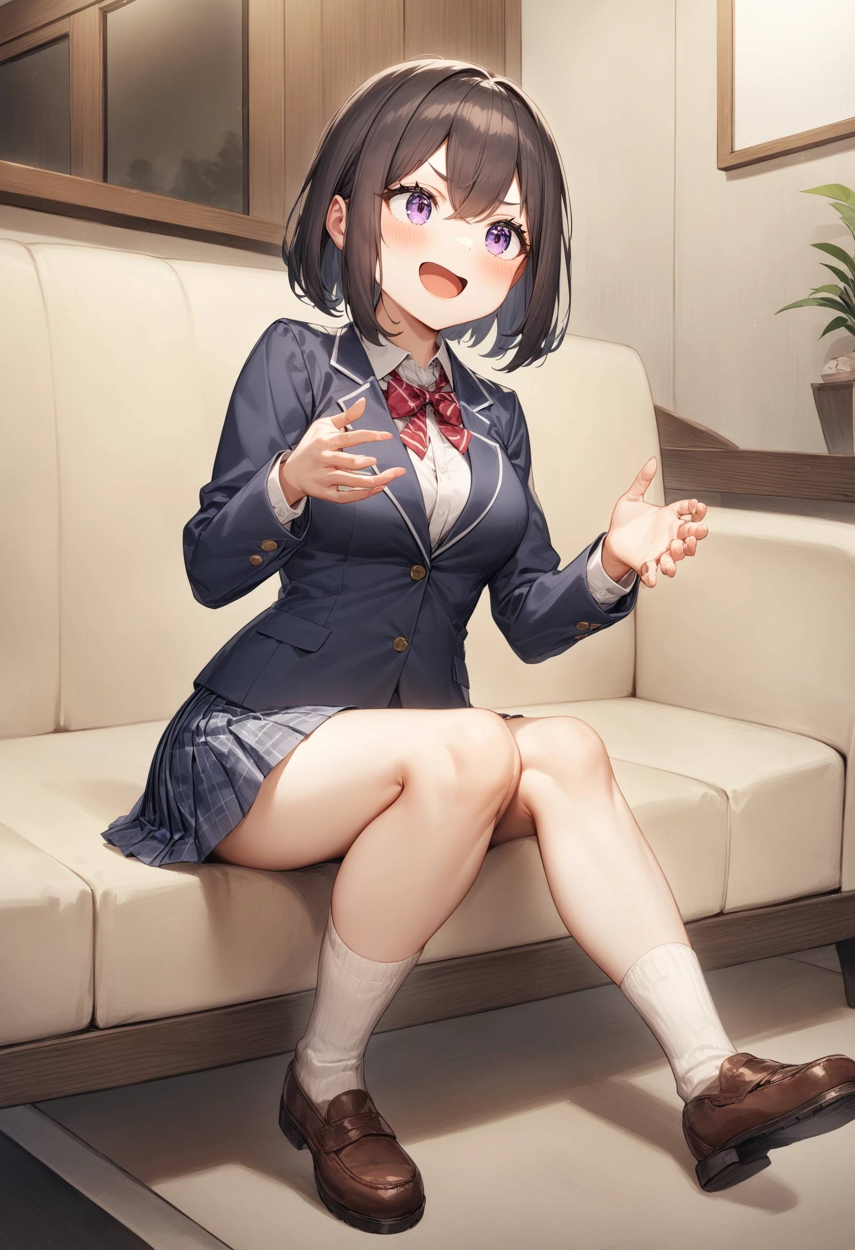 1girl, <lora:sdxl2-flat2-512b:-1>,medium breasts,school uniform,
potters wheel pose,<lora:potterswheelpose_XL_v1:0.7>open mouth, hands up, outstretched hand, sitting, looking away,
dutch angle, full body, fingersmile, hotel reception,
masterpiece, best quality, very aesthetic, absurdres