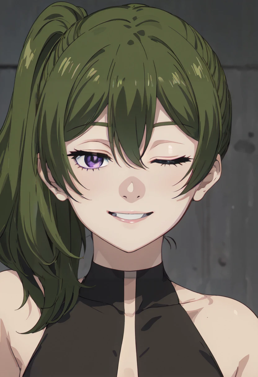 Fubuki,fubuki from onepunchman,nude,glory wall,green hair, nipples,front view,collarbone, rolling eyes, raised eyebrows, dilated pupils, tears, eyebrows behind hair, longeyelashes, earrings, open mouth, light smile, grin, embarrassed, blush, tongue, saliva trail, nose blush, anime, chiaroscuro, sparkle, reflection light, drop shadow,UHD, masterpiece, textured skin, super detail, high details, high quality, best quality, highres, 4K,