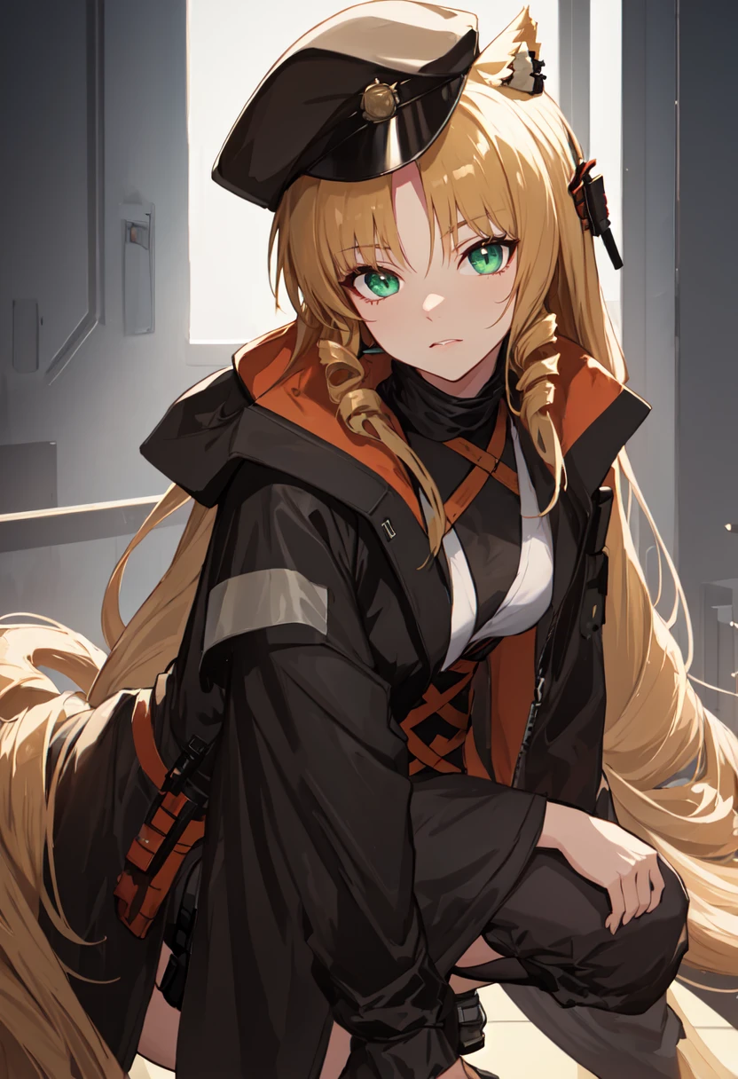(safe:1.10), best quality, masterpiece, highres, solo, (swire_arknights:1.10), squatting, cowboy shot, looking at viewer, 33 <lora:swire_arknights:0.80>