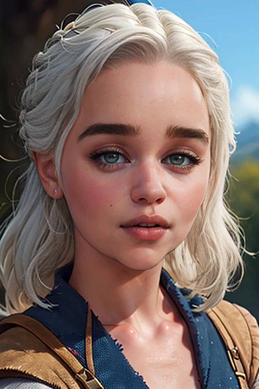 ((detailed)), ((masterpiece)), 8k resolution, 
1girl, EmiliaClarke, lips, <lora:celebrityown_EmiliaClarke:0.7>,
a woman, lgbtq+ pride outfit, rainbow skirt, feathered boa , 
(fishtail braid updo, white hair:1.3), 
close-up, face focus ,  looking at viewer,