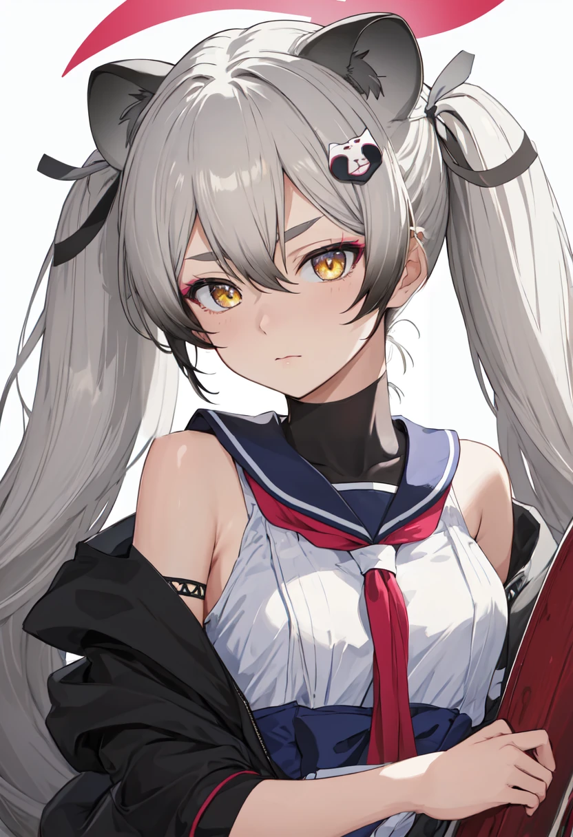 (safe:1.10), best quality, masterpiece, highres, solo, (michiru_bluearchive:1.10), portrait, looking at viewer, 7 <lora:michiru_bluearchive:0.80>