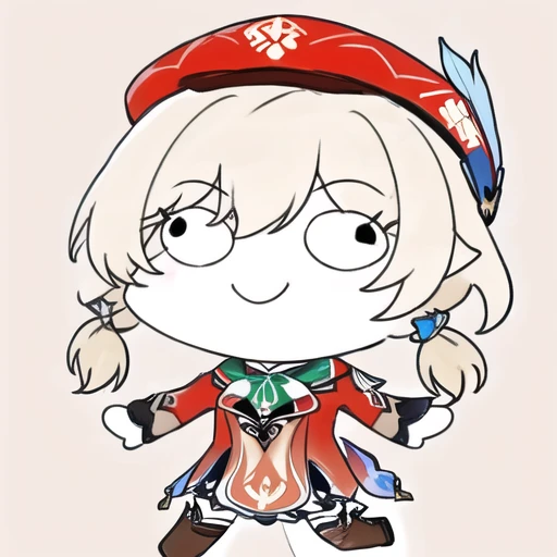 <lora:Ath_sketch:1.2>,sketch,<lora:Ath_style-parody:1>,style-parody,1girl,solo,klee \(genshin impact\),smile,hat,hair between eyes,cabbie hat,red coat,chibi,bangs,long sleeves,brown footwear,long hair,hat feather,twintails,coat,scarf,backpack,boots,clover print,spread arms,low twintails,parody,light brown hair,brown scarf,hat ornament,bag,sidelocks,ahoge,knee boots,red headwear,outstretched arms,pocket,randoseru,socks,kneehighs,bloomers,looking at viewer,pointy ears,full body,gloves,underwear,simple background,brown gloves,running,