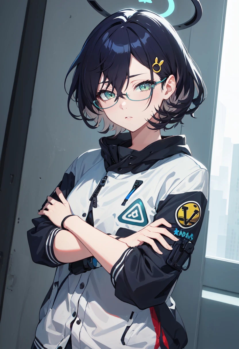(safe:1.10), best quality, masterpiece, highres, solo, (chihiro_bluearchive:1.10), kneeling, kneeling on one knee, on one knee, cowboy shot, looking at viewer, 36 <lora:chihiro_bluearchive:0.80>