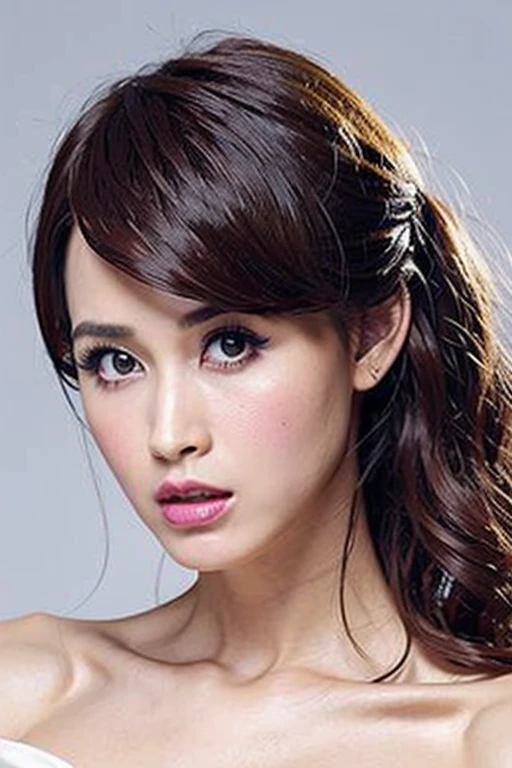 Best quality,masterpiece,ultra high res,absurdres,1girl,low key,dynamic pose,face closeup,blurry,bust,front view,<lora:abby_feng>,