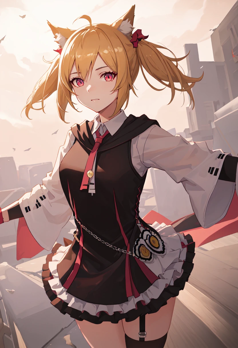 (safe:1.10), best quality, masterpiece, highres, solo, (sora_arknights:1.10), jumping, cowboy shot, looking at viewer, 34 <lora:sora_arknights:0.80>