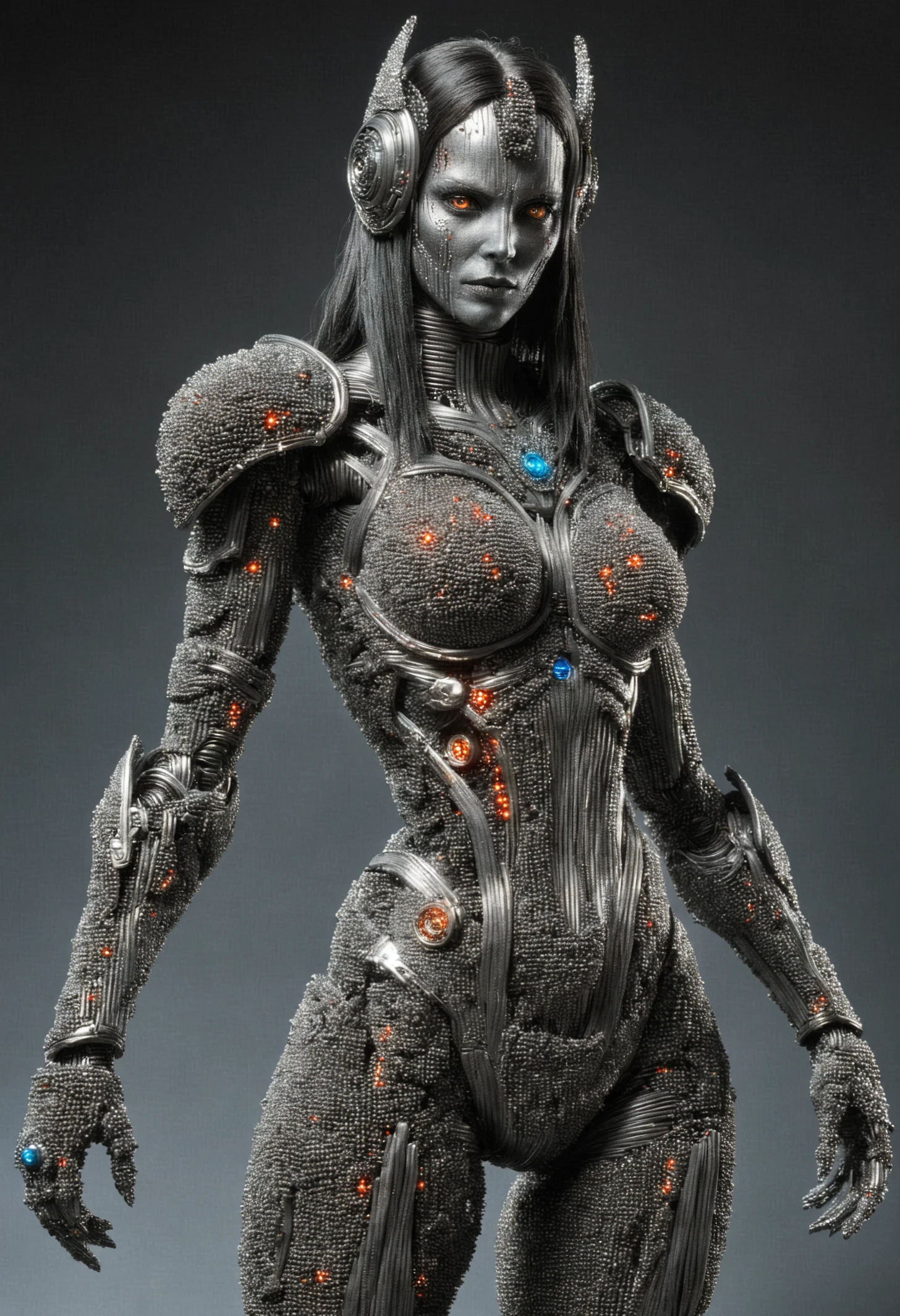 DonM1r0nF1l1ng5XL, , female marshman, cybernetic companion designer,spellblade , <lora:DonM1r0nF1l1ng5XL-000006:0.8>