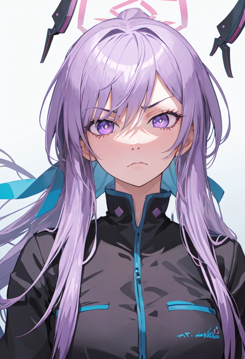 best quality, masterpiece, highres, solo, (utaha_bluearchive:1.10), angry, annoyed, portrait, looking at viewer, 30 <lora:utaha_bluearchive:0.80>
