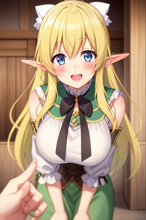 princess zelda, blonde hair, pointy ears, blue eyes, long hair, circlet, jewelry,
BREAK
medium breasts, (nipples:1.3), open mouth, happy, blush cheeks, (underboob:1.3, dress shirt), no bra, stomach, short sleeves , on bed, pillow, open clothes, open shirt,
BREAK
hetero, (sex:1.8),(vaginal),spread legs,lying,on back,penis,cum in pussy, (focus on girl), nsfw,