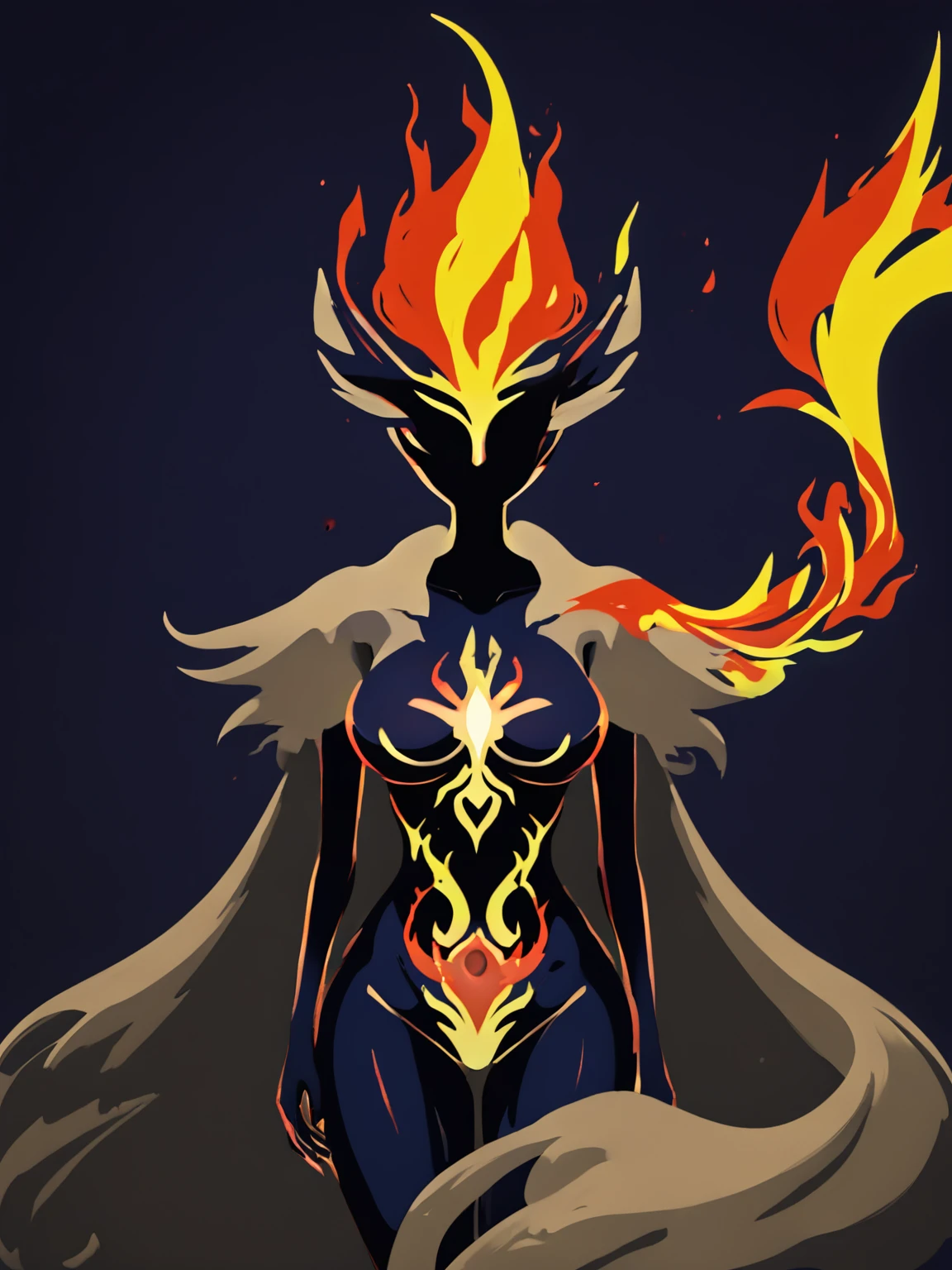 min01style, minimalist style,  [:aura:0.2], [score_4_up::0.4], [phoenix::0.5], [:woman:0.2], [cape::0.4].
 <lora:Minimalist_styleXL-000010:1>
