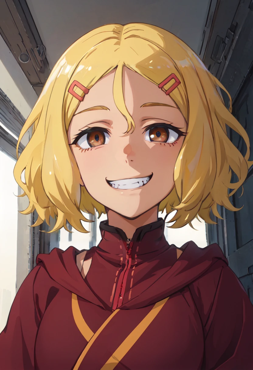 best quality, masterpiece, highres, solo, (sakura_donttoywithmemissnagatoro:1.10), evil grin, evil smile, grin, portrait, looking at viewer, anime_style, 33 <lora:sakura_donttoywithmemissnagatoro:0.80>