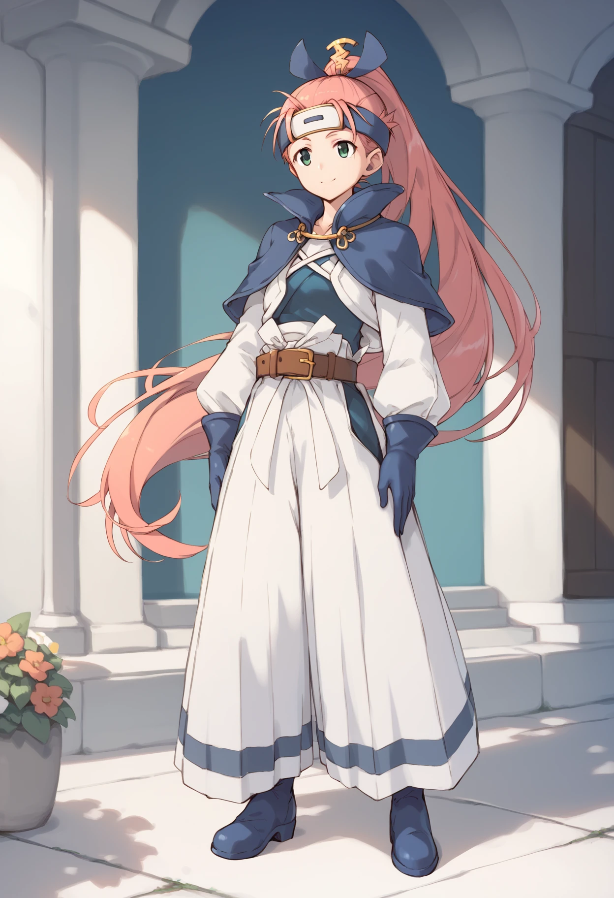 score_9, score_8_up, score_7_up, score_6_up, BREAK source_anime, best quality, masterpiece,
1girl,<lora:asuka shirenPonyXL:0.8>,asuka shiren, forehead protector, capelet, jacket, gloves, kimono, belt, hakama, boots,full body,standing,smile