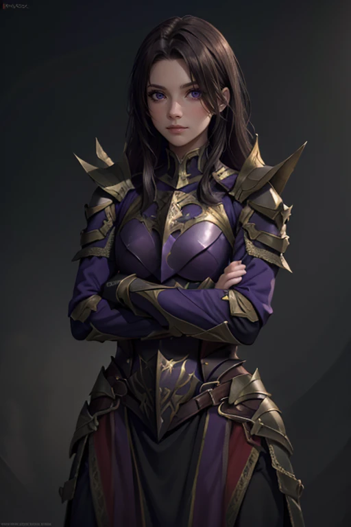 <lora:HXarmour_022:0.6>,moutain,Crossed arms,, hxarmour,1girl,(dark purple armour:1.3),, ultra-detailed,extremely delicate and beautiful,(by exquisite colors block),masterpiece,best quality,unreal engine 5 rendering,movie light,movie lens,movie special effects,detailed details,HDR,UHD,8K,CG wallpaper,