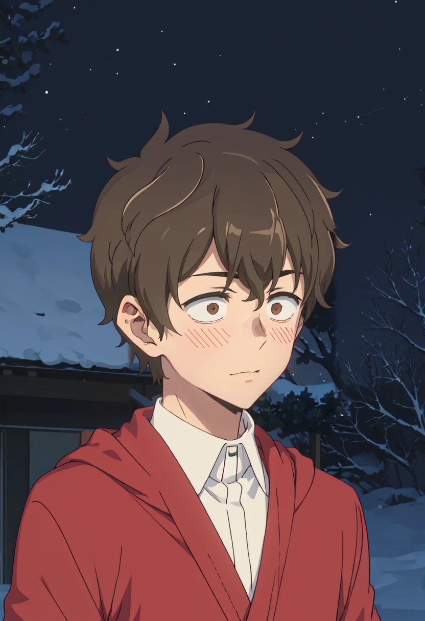 best quality, masterpiece, highres, solo, (hachiouji_naoto_donttoywithmemissnagatoro:1.10), 1boy, male focus, dark, blush, forest, night, tree, outdoors, anime_style, 13 <lora:hachiouji_naoto_donttoywithmemissnagatoro:0.80>