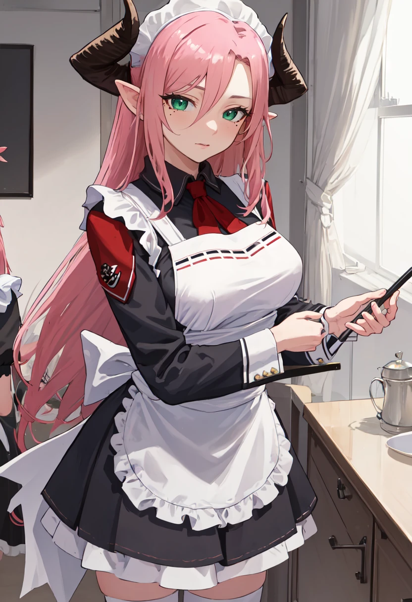 best quality, masterpiece, highres, solo, (juri_bluearchive:1.10), (maid:1.40), (long maid dress:1.15), 13 <lora:juri_bluearchive:0.80>