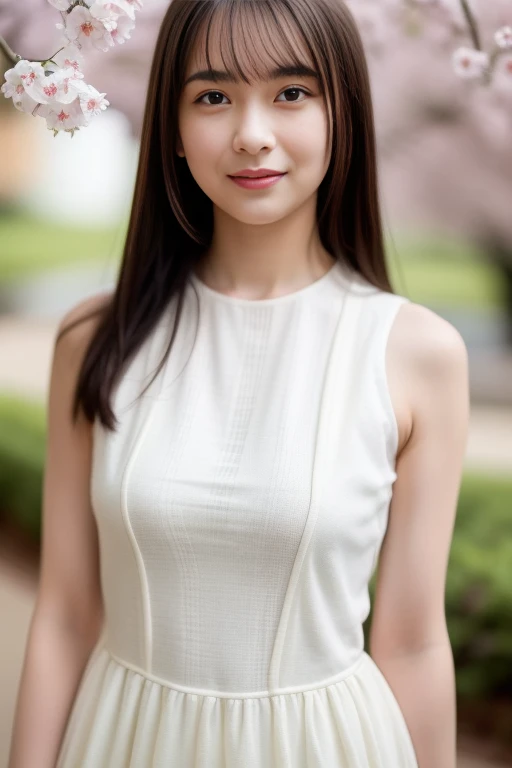 1girl,(RAW photo, best quality), (realistic, photo-realistic:1.4), masterpiece, an extremely delicate and beautiful, extremely detailed, 2k wallpaper, Amazing, finely detail, extremely detailed CG unity 8k wallpaper, ultra-detailed, highres, soft light, beautiful detailed girl, extremely detailed eyes and face, beautiful detailed nose, beautiful detailed eyes,cinematic lighting,perfect anatomy,slender body,smiling
wearing a white avantgarde peplum dress and white skirt,(bokeh:1.2),
at a flower park,sakura flowers,flower garden,
<lora:suzukiayane_lora:0.8>