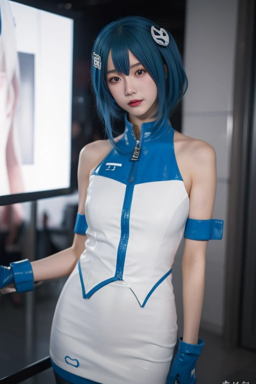 ltra-detailed,highly detailed,best quality,masterpiece,illustration,realistic,photorealistic,
33niang, bilibili suit, 1girl, cosplay, solo,
looking at viewer, cowboy shot,
<lora:bilibili33niang_v1_07:0.7>
