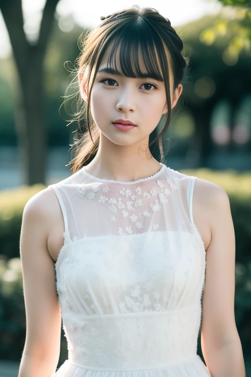 1girl,(RAW photo, best quality), (realistic, photo-realistic:1.4), masterpiece, an extremely delicate and beautiful, extremely detailed, 2k wallpaper, Amazing, finely detail, extremely detailed CG unity 8k wallpaper, ultra-detailed, highres, soft light, beautiful detailed girl, extremely detailed eyes and face, beautiful detailed nose, beautiful detailed eyes,cinematic lighting,perfect anatomy,slender body,
wearing a white avantgarde peplum dress and white skirt,(bokeh:1.2),
at a flower park,sakura flowers,flower garden,
<lora:suzukiayane_lora:0.8>