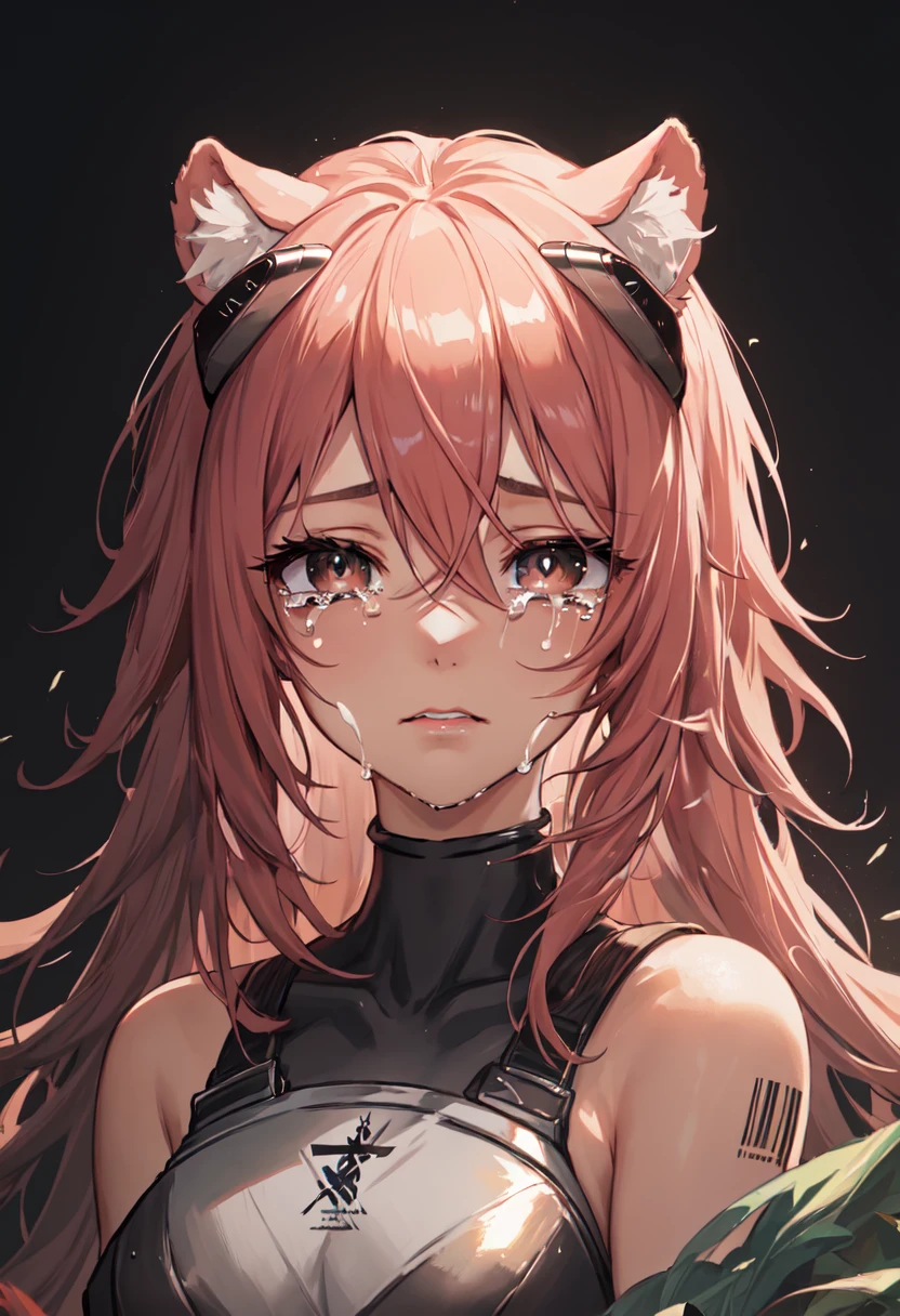 best quality, masterpiece, highres, solo, (gravel_arknights:1.10), crying, sobbing, tears, portrait, looking at viewer, 38 <lora:gravel_arknights:0.80>