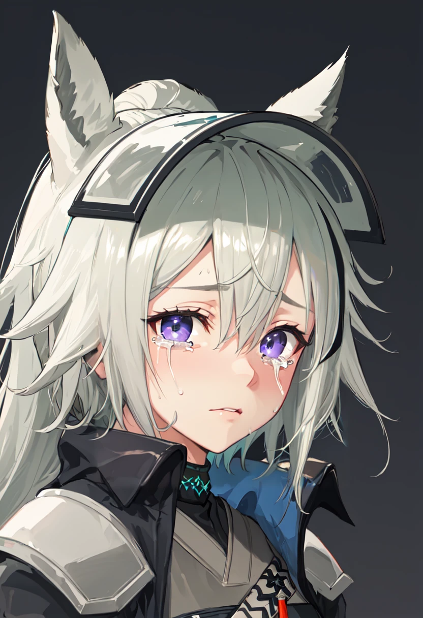 ((Highest quality)), ((masterpiece)), ((detailed)),(Browsing Caution){{nsfw}} ((delicate)) (Beauty) Hot and glowing skin (Sujiman) Arknights (a girl) (((fuck of filthy fat goblin))) (((Livestock shed)))(imprisonment)(((Iron bars)))(Ahegao)(((NTR)))