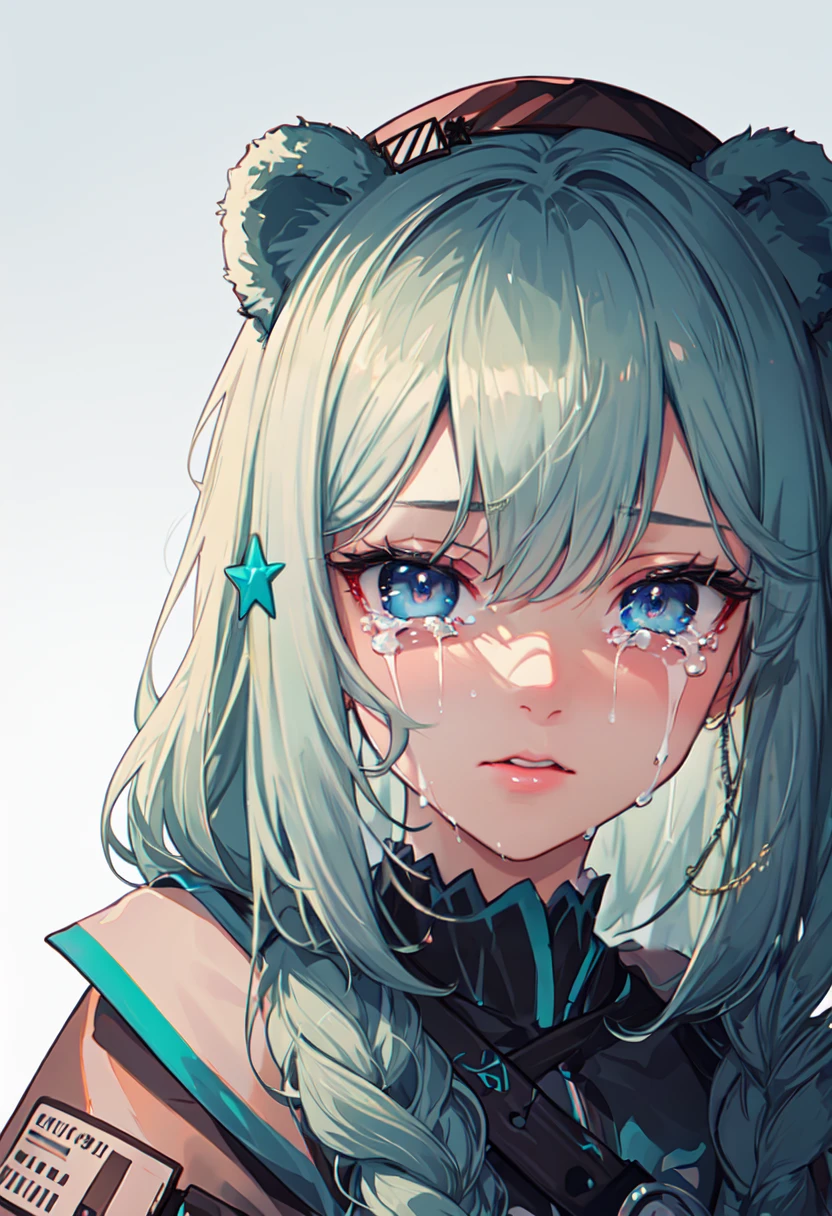 best quality, masterpiece, highres, solo, (istina_arknights:1.10), crying, sobbing, tears, portrait, looking at viewer, 34 <lora:istina_arknights:0.80>