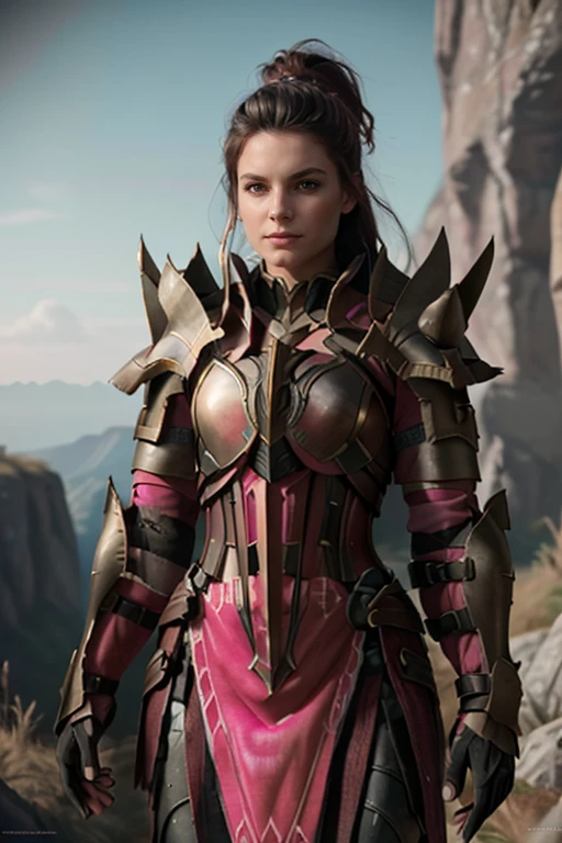 <lora:HXarmour_022:0.7>,moutain,Vivacious pose,, hxarmour,1girl,(pink armour:1.3),, ultra-detailed,extremely delicate and beautiful,(by exquisite colors block),masterpiece,best quality,unreal engine 5 rendering,movie light,movie lens,movie special effects,detailed details,HDR,UHD,8K,CG wallpaper,