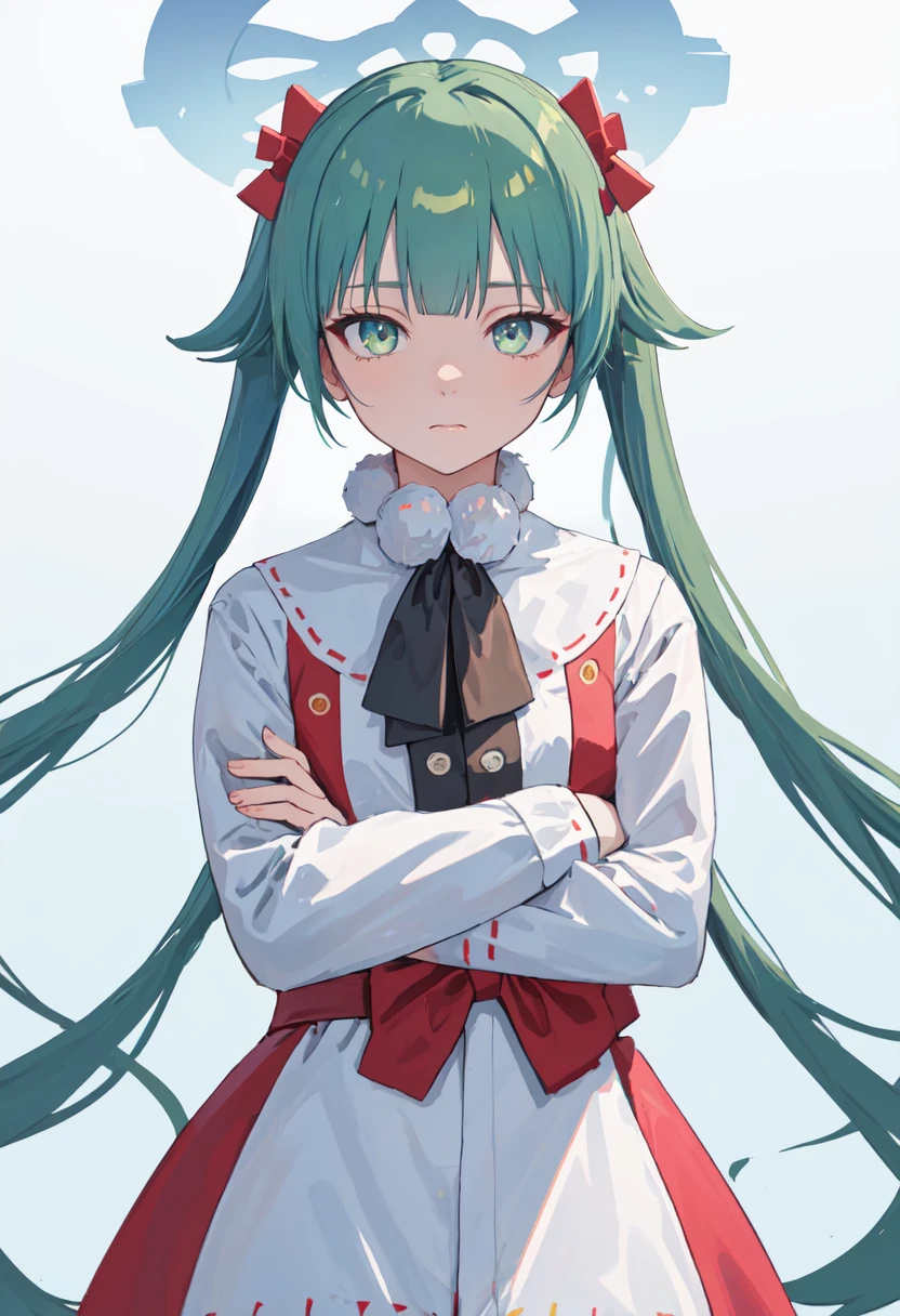 (safe:1.10), best quality, masterpiece, highres, solo, (momiji_bluearchive:1.10), crossed arms, cowboy shot, looking at viewer, 26 <lora:momiji_bluearchive:0.80>