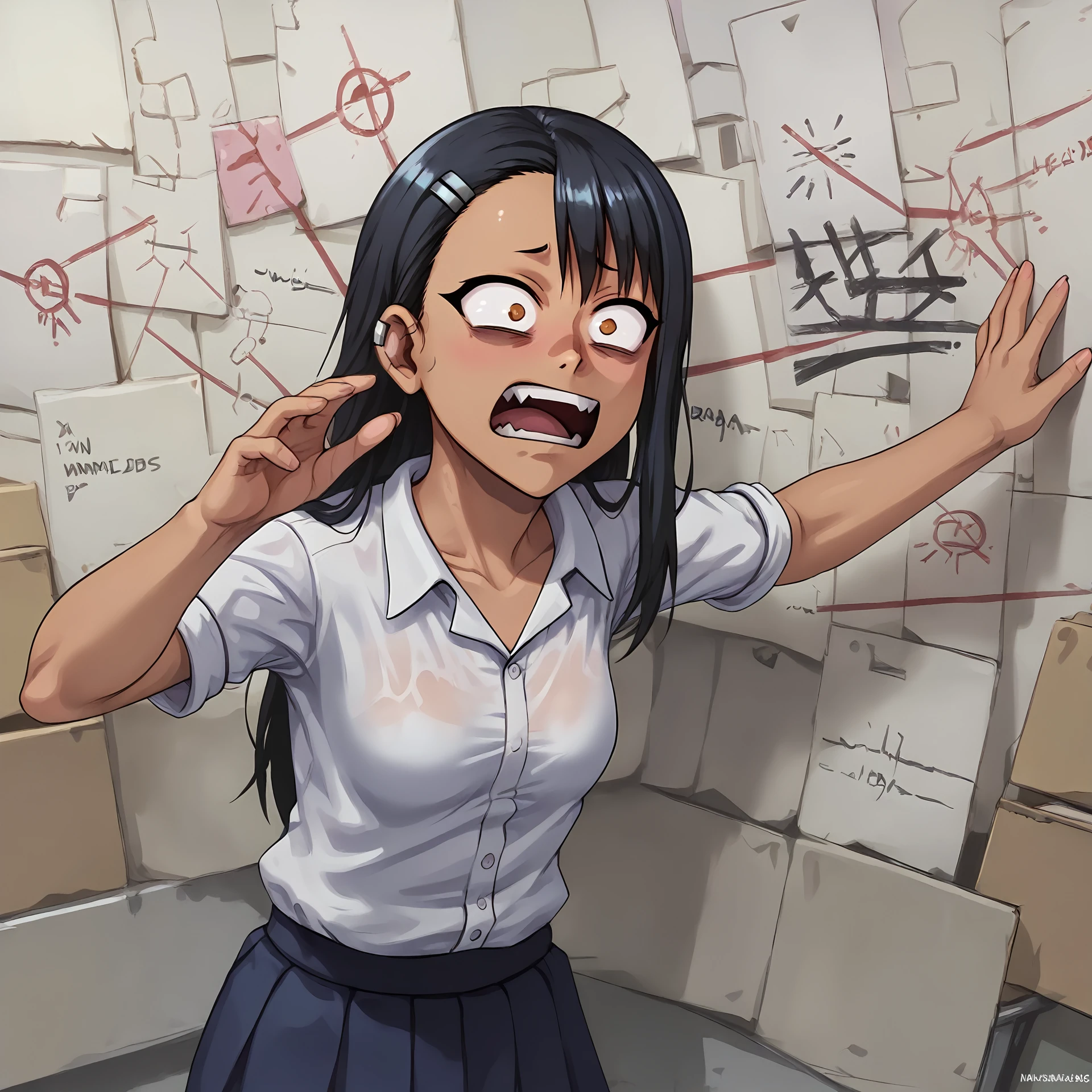 score_9, 
<lora:pepe_silvia_v1_pruned:1>, 
nagatoro hayase, constricted pupils, open mouth, 
<lora:pony_2.5DCartoonV2:0.7>, 
high resolution, Masterpiece