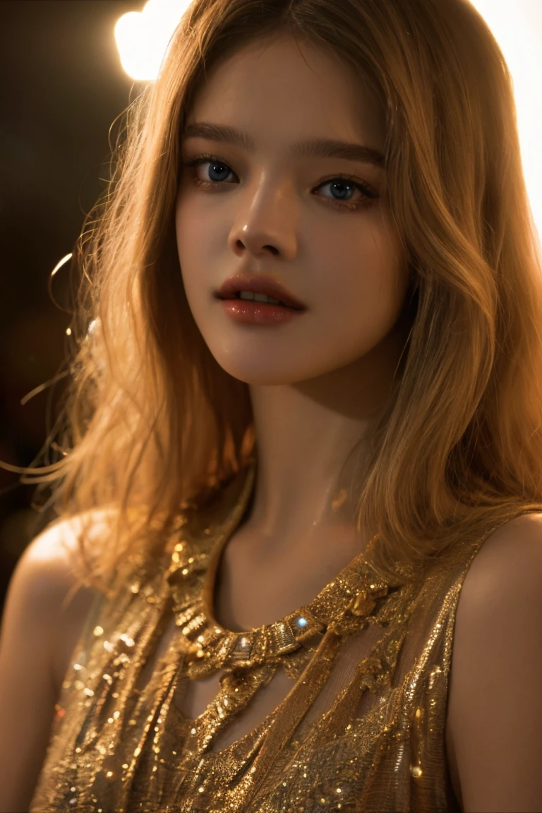 face, fashion photography of portrait,  <lora:nataliaV_lora:.9>,  a fashion model of Natalia Vodianova, posing for the camera, best quality, masterpiece, close up shot, cinematic lighting, vogue editorial style <lora:Anamorphic lens flare:.6> Lens flare