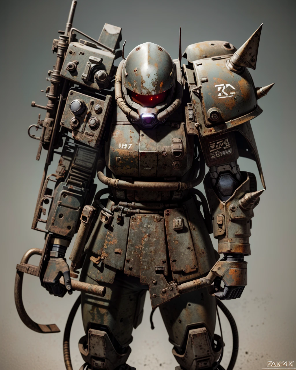 best quality,masterpiece,highly detailed,ultra-detailed,
<lora:neg4all_bdsqlsz_V3.5:-1>
<lora:zaku:1> 1girl, full armor,zaku,cyborg,science fiction, holding weapon,
<lora:Modelaging_last:1>, extremely detailed eyes, fantastic details full face, mouth, trending on artstation, pixiv, cgsociety, hyperdetailed Unreal Engine 4k 8k ultra HD,
