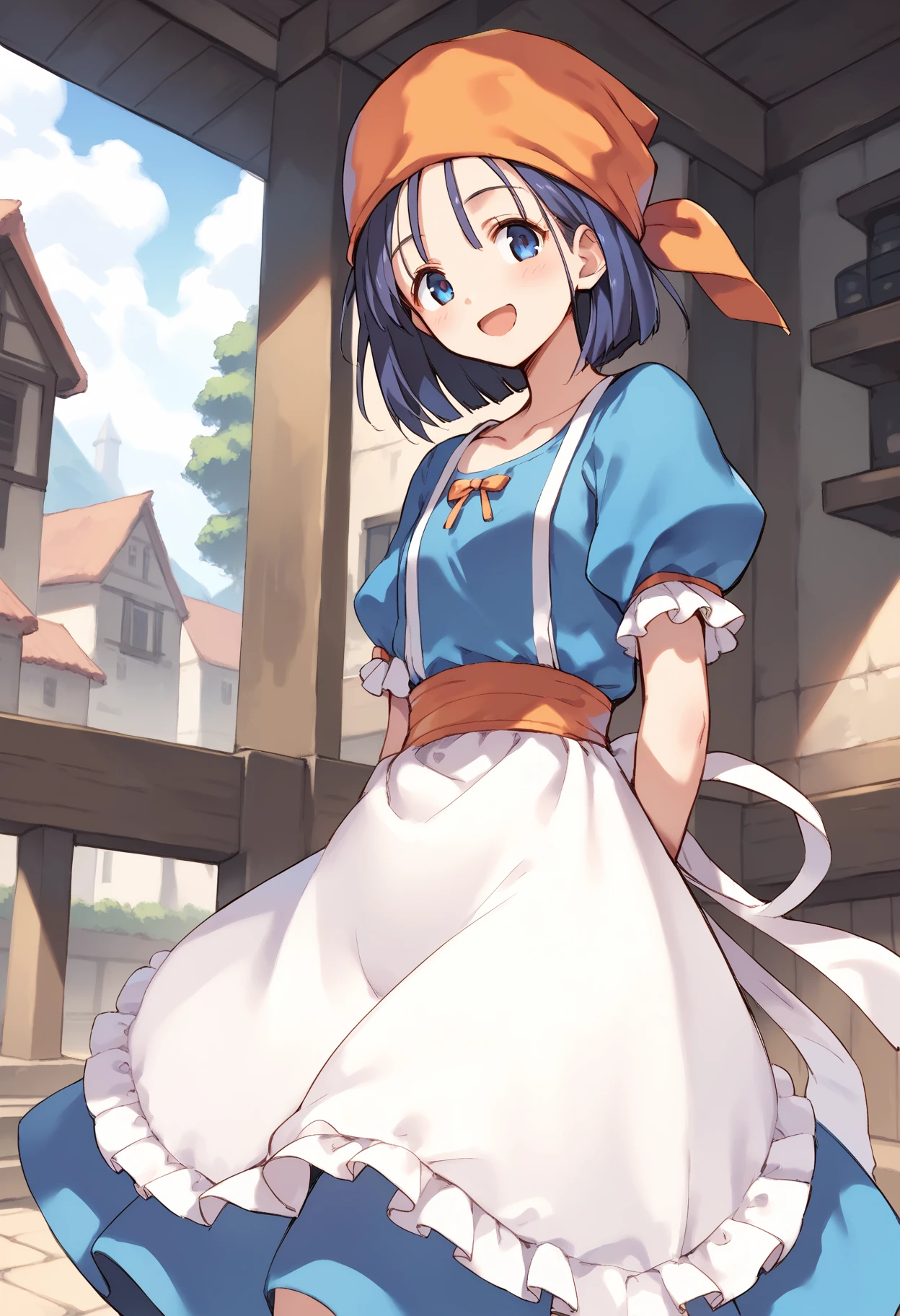 score_9, score_8_up, score_7_up, score_6_up, BREAK source_anime, best quality, masterpiece
1girl,<lora:rikka dq9PonyXL-v2:0.8>,rikka dq9,bandana,dress,apron,cowboy shot,standing,smile