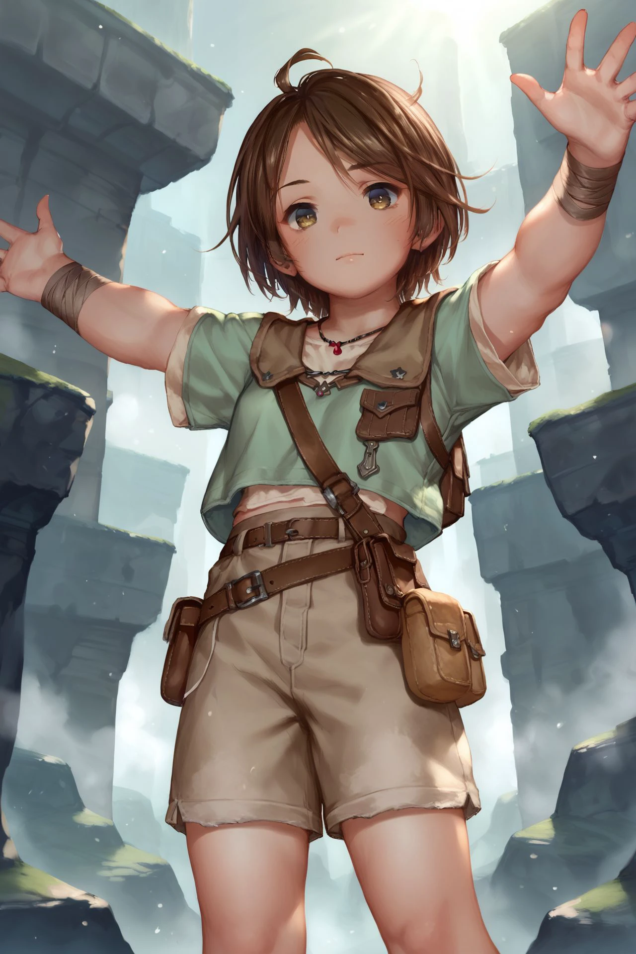 (masterpiece:1.3), best quality, ultra detailed, 1boy, solo, full body, <lora:linkTheLegendOfZelda_v10:0.8>, link \(totk\), arm tattoo, (teenager), inside a castle, young, boots, tunic, pants, holding sword