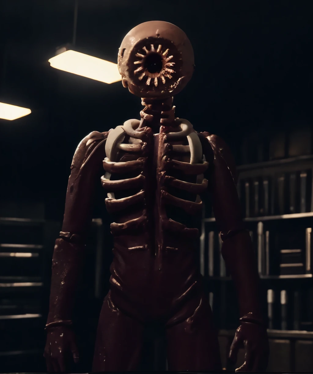 vhs,vhs footage of figure,figure,(ultra-detailed),(masterpiece),(best quality),dark theme,(horror \(theme\):1.2),standing,blurry,indoors,fire,laboratory,upper body,<lora:figure-06:1>,<lora:LowRA:0.8>,<lora:badvhs_v1:0.8>,