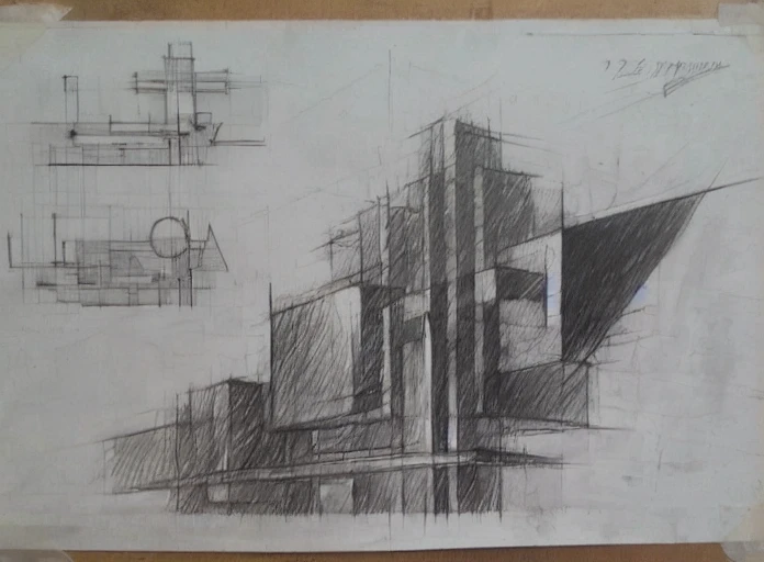 monochrome, greyscale, no humans, traditional media, horizontal composition