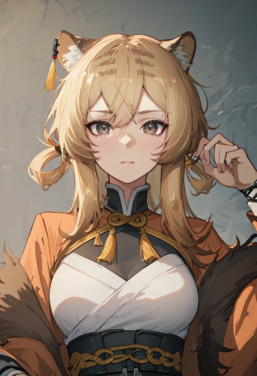 (safe:1.10), best quality, masterpiece, highres, solo, (du_yaoye_arknights:1.10), portrait, looking at viewer, 3 <lora:du_yaoye_arknights:0.80>