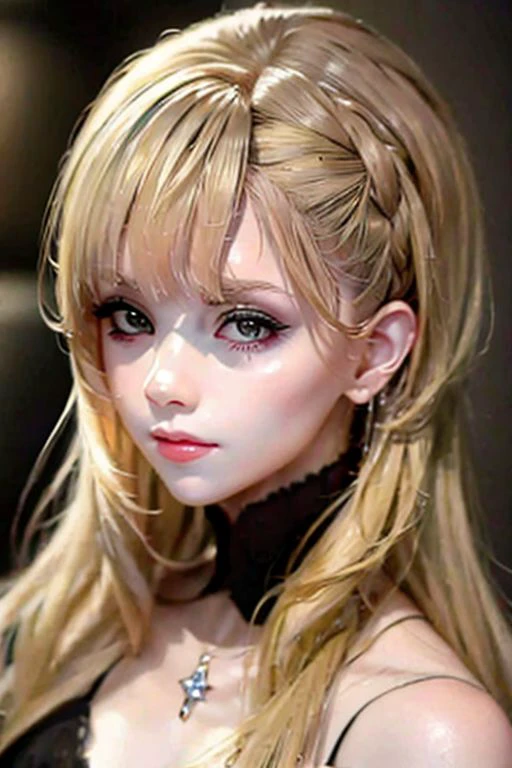 RAW, simulation style, a stunning portrait of a young and beautiful woman with eye-catching facial features. She should have long flowing hair, charming eyes, and charming expressions. The background should be neutral and simple, allowing the woman to be the focal point of the image. Pay close attention to details such as highlights and shadows on her face and hair to create a lifelike and realistic image. Try different lighting techniques to enhance the mood and atmosphere of your portrait. The final product should be a masterpiece that captures feminine essence and beauty, ((highly detailed skin, skin details)), sharp focus, volumetric fog, 8k UHD, DSLR, high quality, film grain, Fujifilm XT3