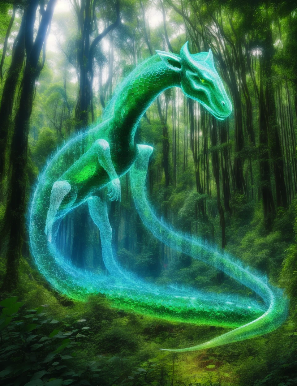 donm3x71nc710n transparent fading, undulating elven poison asian robust Mokele-Mbembe, iridescent
, <lora:DonM3x71nc710n:0.8>