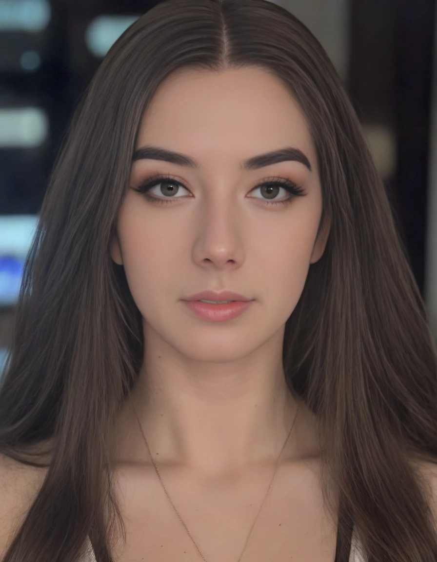 <lora:MissMikkaaSDXL1.0-000021:1> Mikkaa, woman,
(indistinguishable from reality:1.4), 28 y.o female Twitch Streamer, (nerd:0.3), (detailed facial features), (freckles:0.01), (acne:0.01), straight hair, eyeliner,  dark theme, soothing tones, Canon EOS 5D Mark IV