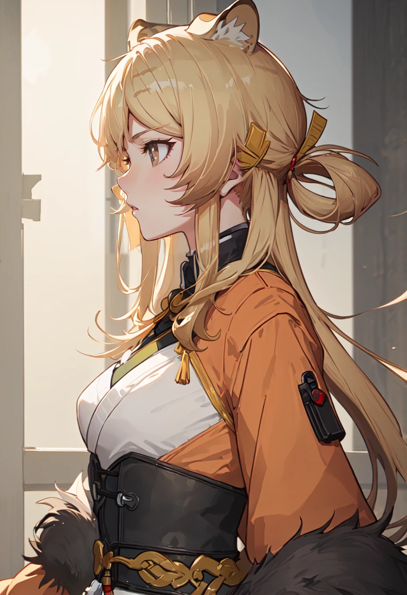 (safe:1.10), best quality, masterpiece, highres, solo, (du_yaoye_arknights:1.10), profile, from side, upper body, 7 <lora:du_yaoye_arknights:0.80>
