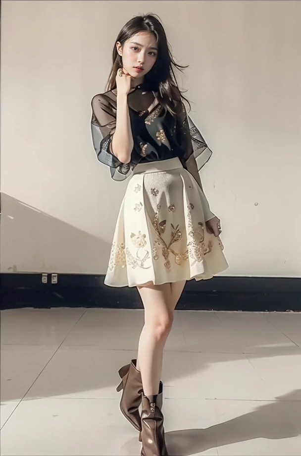 (full_body:1.3),stand,xinzhongshi,transparent shirt,(patterned clothes:1.3),<lora:1.5_perfect hands:0.8>,<lora:chinese-girl:0.7>,<lora:è
¿-000001:0.5>,the perfect hand,<lora:perfect hands:0.8>,arm,v_legs,white shirt,medium_skirt,skirt,standing,audience oriented,generous,(semi-perspective skirt:1.3),a patterned skirt,embroidery,milk white skirt,xinzhongshi2,high quality,highres,super clear,16k,hud,in the outdoor,realive,realistic,realistic,perspective skirt,color matching,<lora:xinzhongshi2:0.6>,, best quality, masterpiece, (photorealistic:1),ultra high res,highres,, illustration. media, delicate,8k wallpaper,soft light,official art, (realistic:1.2),1girl,