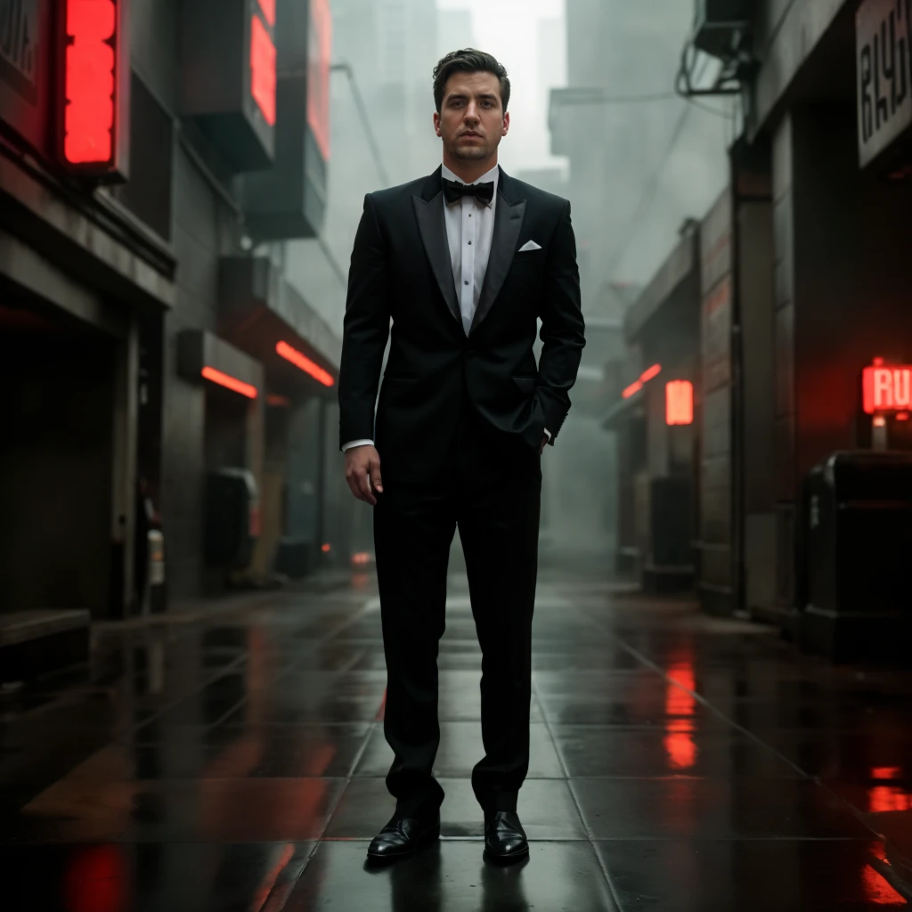 professional photography, portrait of loganhenderson person, in blade runner, still film, high resolution, 4k, photo by Sacha Goldberger, <lora:loganhenderson_38700:1>