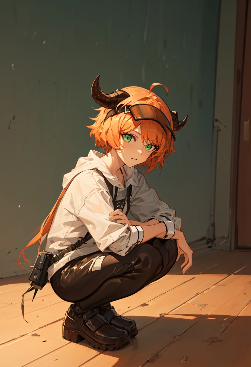 (safe:1.10), best quality, masterpiece, highres, solo, (croissant_arknights:1.10), squatting, cowboy shot, looking at viewer, 23 <lora:croissant_arknights:0.80>