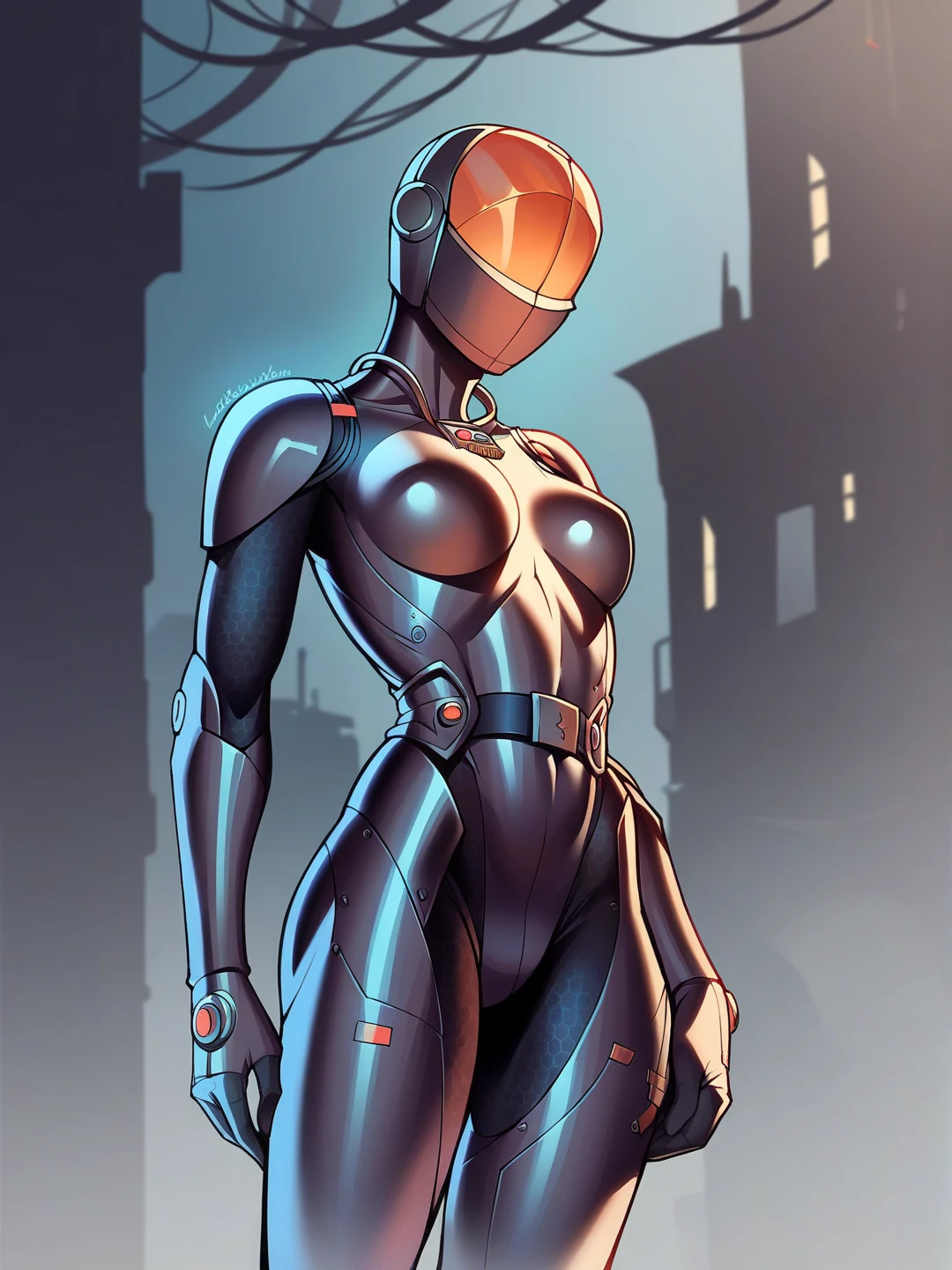 score_9, score_8_up, score_7_up, score_6_up, chinese stealth suit, (1girl, solo:1.3), armor, faceless, helmet, bodysuit, science fiction, skin tight, standing, pose, night, moonlight, (fully clothed, full armor, tight clothing:1.2), stealth, stealth suit, detailed background, outside, concrete, slim, athletic, small breasts,
<lora:chinese-stealth-suit_pdxl_:0.8>